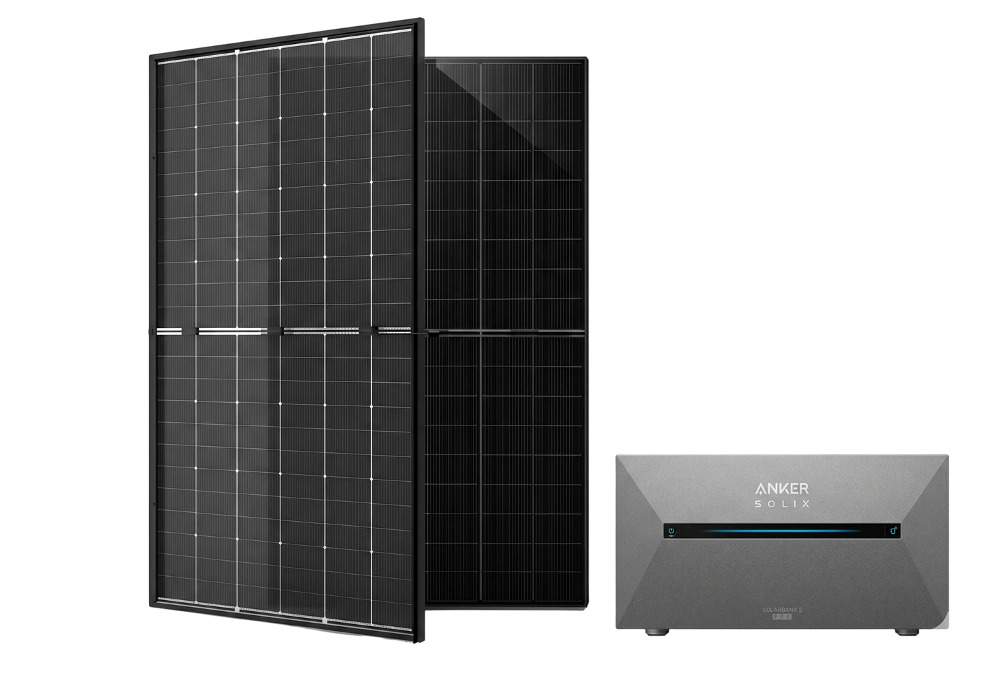 Plug & Play Zonnepaneel Set + batterij  (1 Paneel – 450Wp DC  – 5° Hellingshoek) incl. Betonblokken & Slimme Monitoring