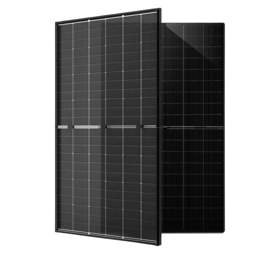 Plug & Play Zonnepaneel Set (2 Panelen – 900Wp DC / 800W AC – 15° Hellingshoek) incl. Betonblokken & Slimme Omvormer