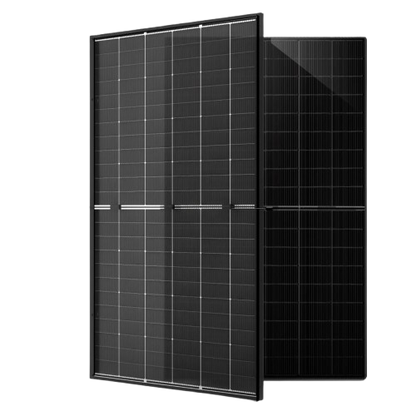 Plug & Play Zonnepaneel Set (2 Panelen – 900Wp DC / 800W AC – 15° Hellingshoek) incl. Betonblokken & Slimme Omvormer